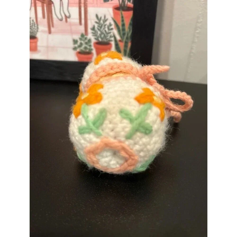 Vintage Crochet Hatching Easter Duckling Toy
